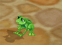 Cute Frog in action